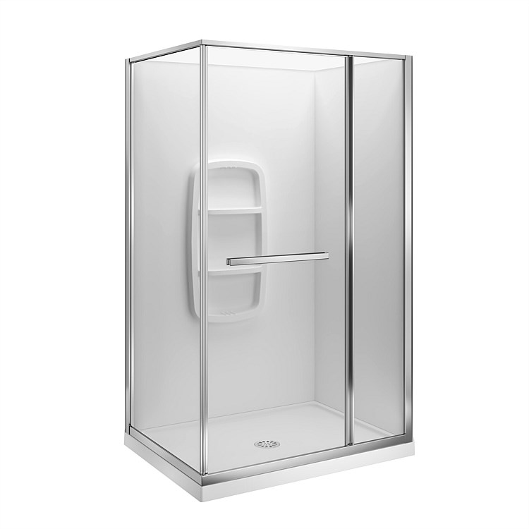 LeVivi Nest 1200x900mm Moulded Wall Shower Enclosure Right-hand Polished LeVivi Nest 1200x900mm Moulded Wall Shower Enclosure Right-hand Polished