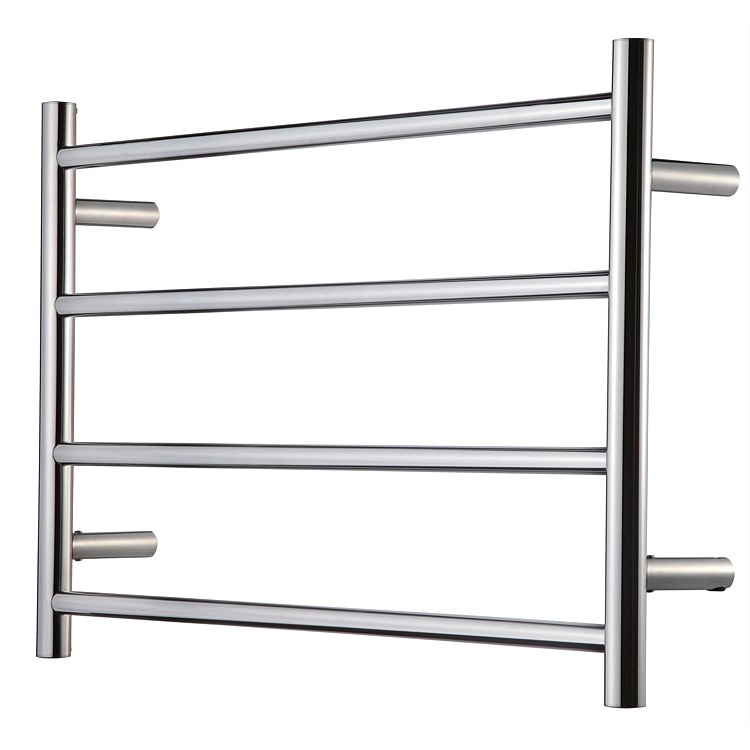 LeVivi 4 Bar 510mm Extended Round Towel Warmer Stainless Steel