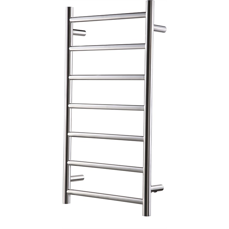 LeVivi Slimline 7 Bar 825mm Round Towel Warmer Stainless Steel