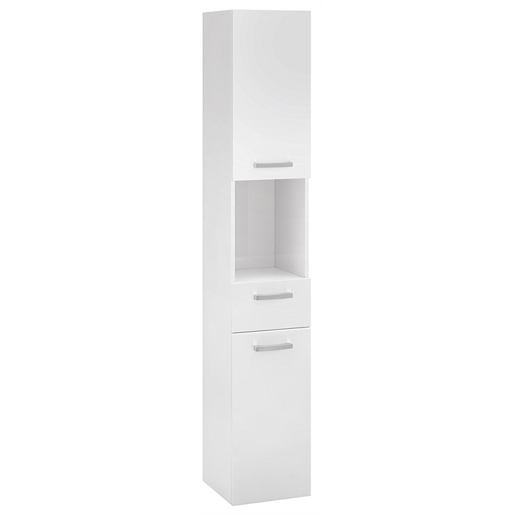 LeVivi Devon 1740mm Wall-Hung Storage Tower White