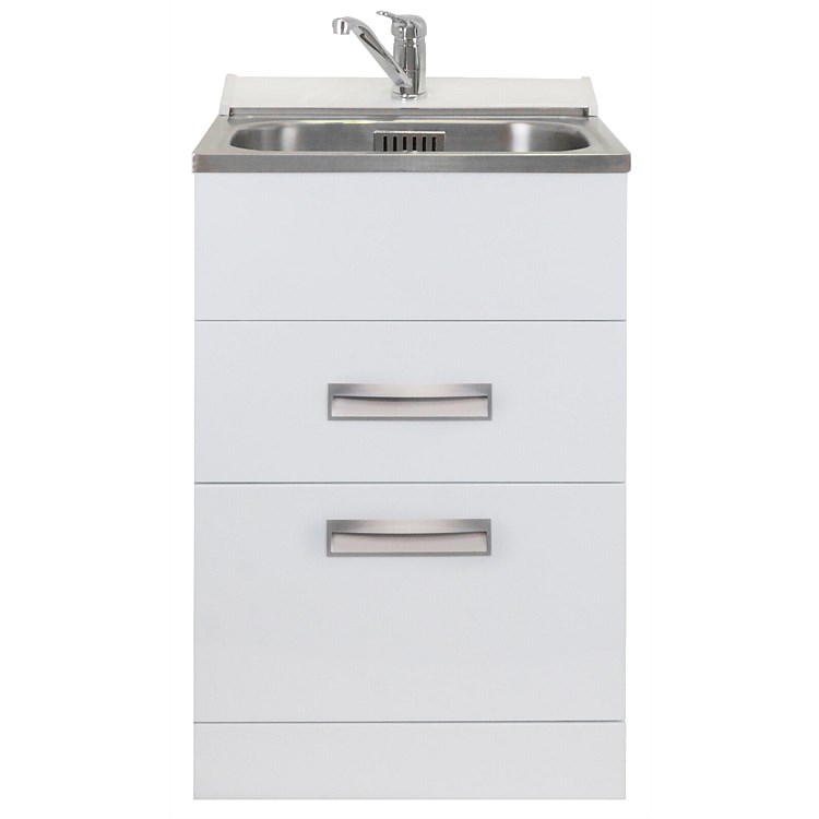 LeVivi Hub Tub 560mm Drawer Laundry Tub White