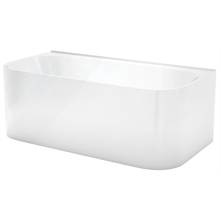 LeVivi Lucca 1800mm Back-To-Wall Bath White