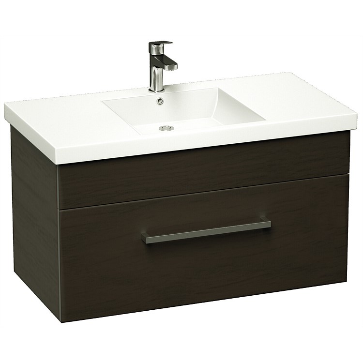 LeVivi York Neo 750mm Wall-Hung Vanity Charred Oak
