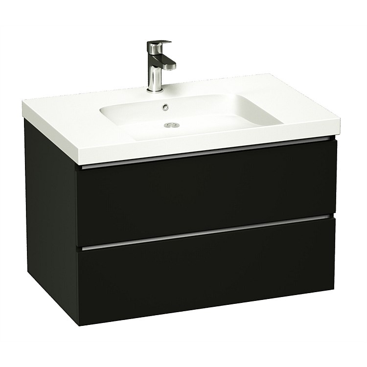 LeVivi Marbella 800mm Wall-Hung Vanity Black