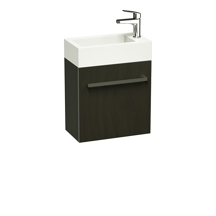 LeVivi Leeds Wall-Hung 400mm Vanity Charred Oak