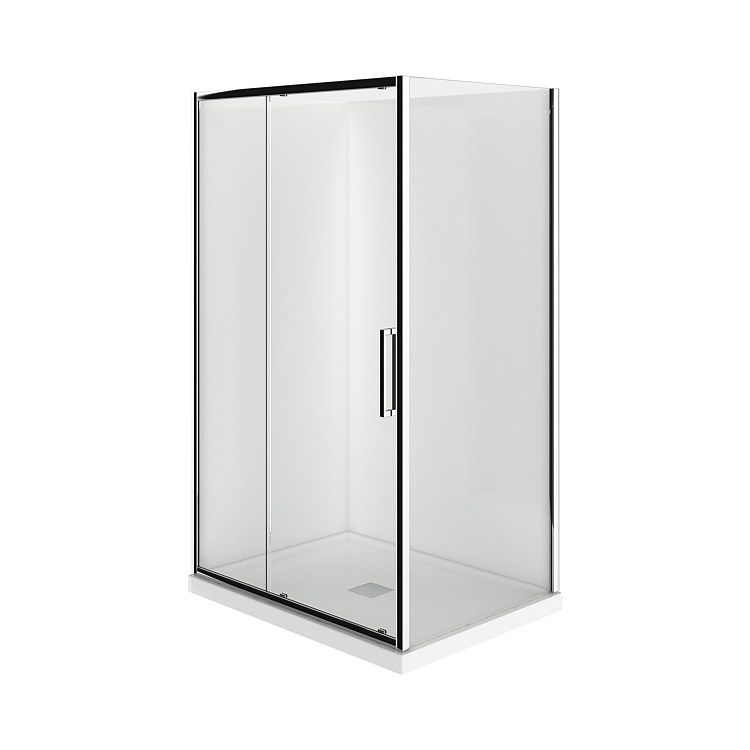 LeVivi Kingston 1200x900mm 2 sided LH Shower Enclosure Chrome