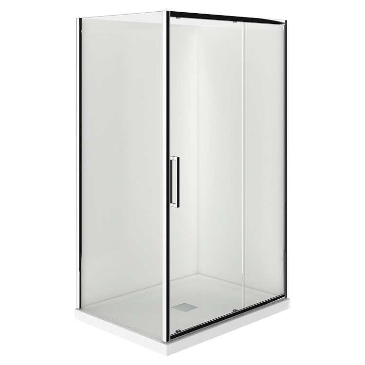 LeVivi Kingston 1200x900mm 2 sided RH Shower Enclosure Chrome