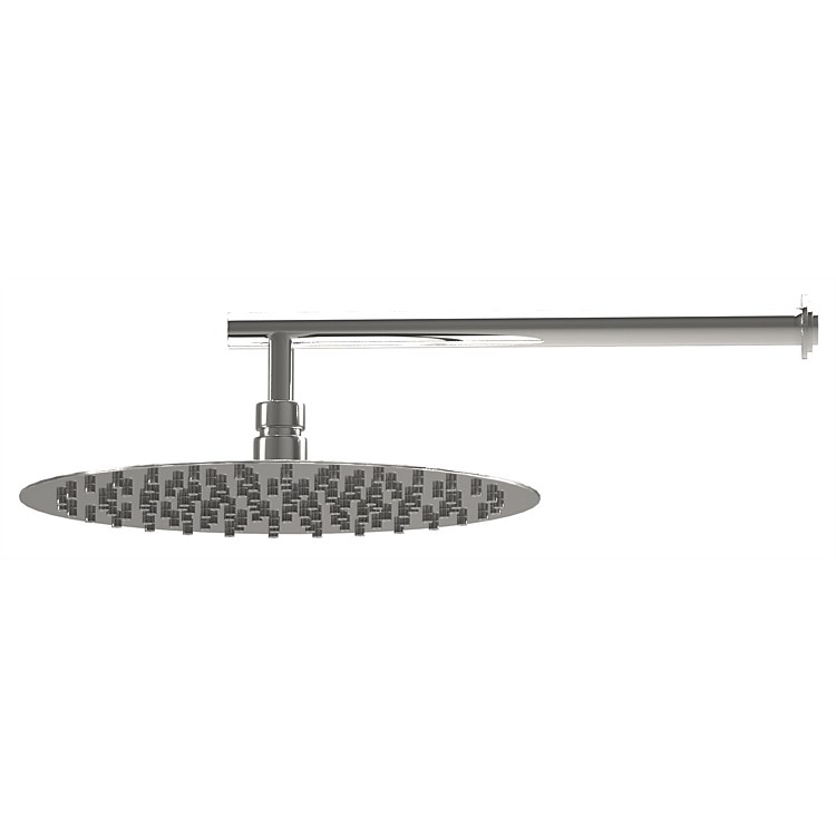 LeVivi 250 Round Wall Mounted Rain Shower with 350mm Arm Stainless Steel