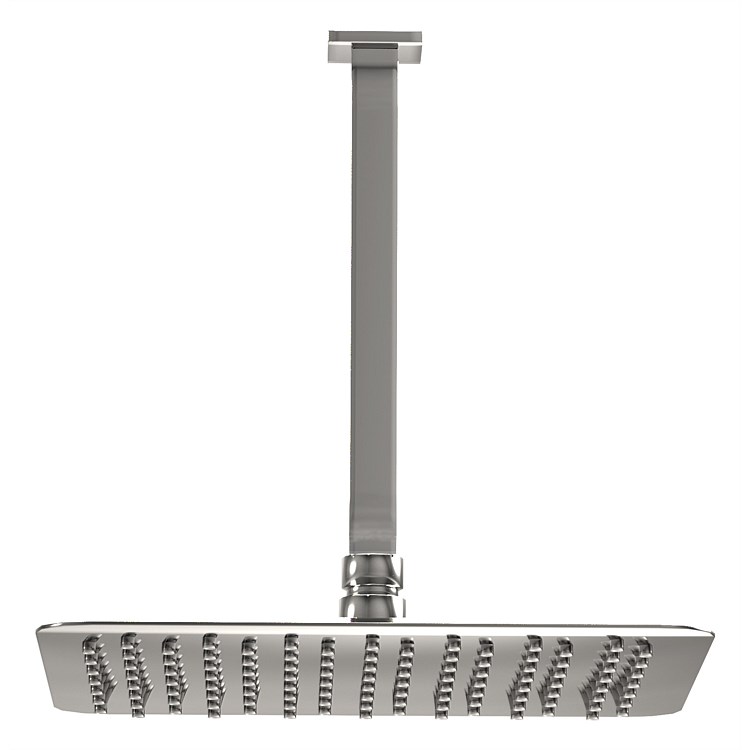 LeVivi 250 Square Ceiling Mounted Rain Shower with 250mm Arm Stainless Steel