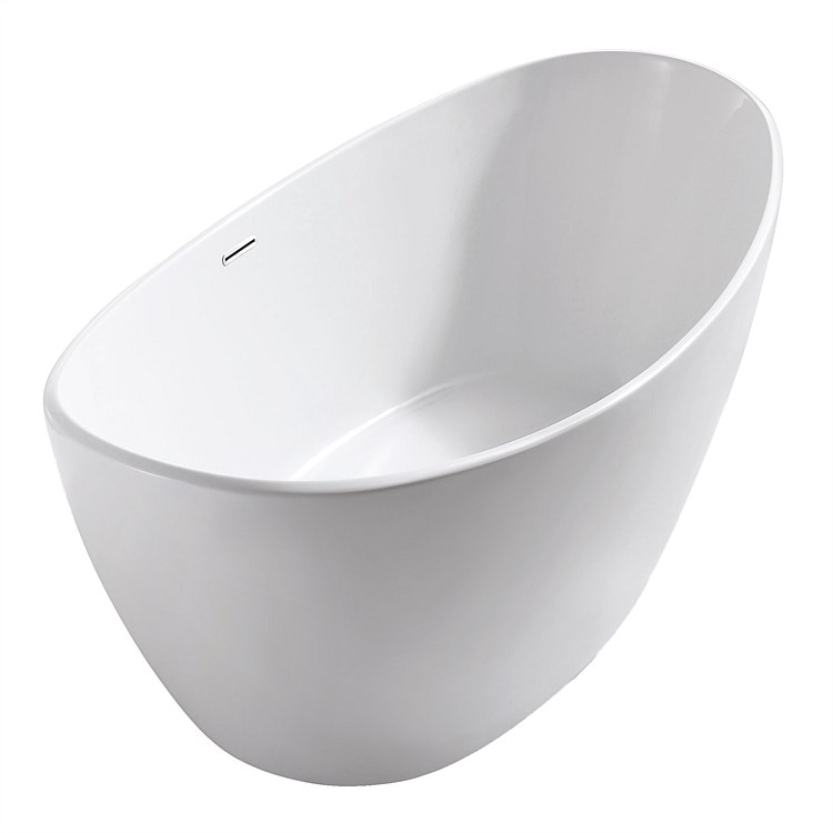 LeVivi Sirosso 1675mm Free-Standing Bath White