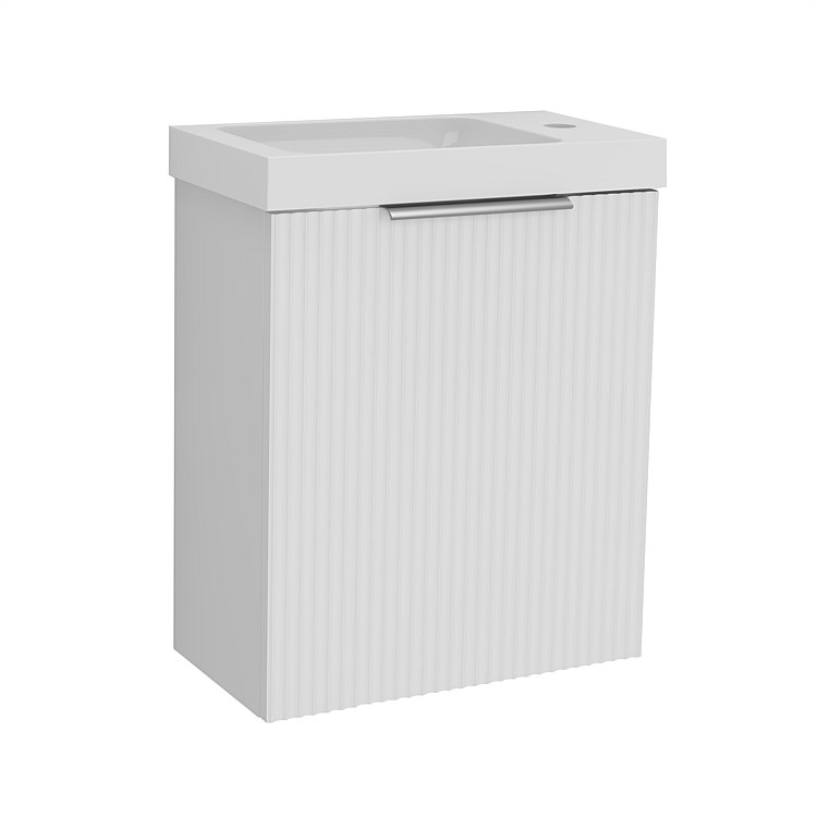 LeVivi Positano Vogue Wall-hung Ensuite Vanity LH Door Matt White