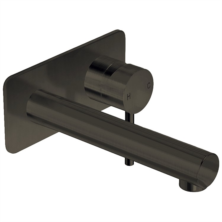 LeVivi Milan Wall Basin Mixer Gunmetal