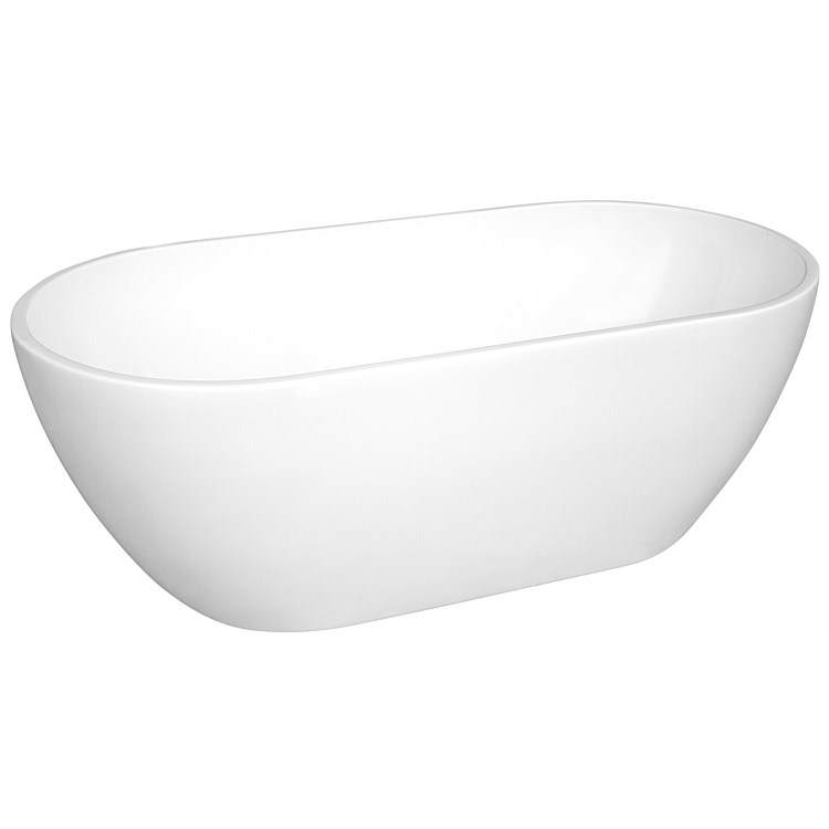 LeVivi Marbella 1590mm Free-Standing Bath Matt White