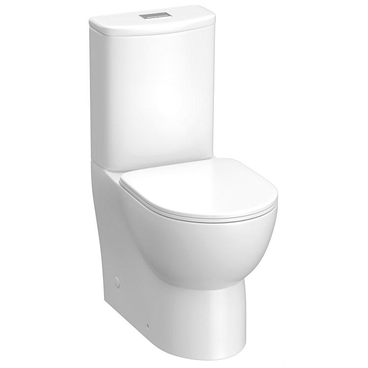 LeVivi Surrey Compact Back-To-Wall Rimless Toilet Suite S-Trap White