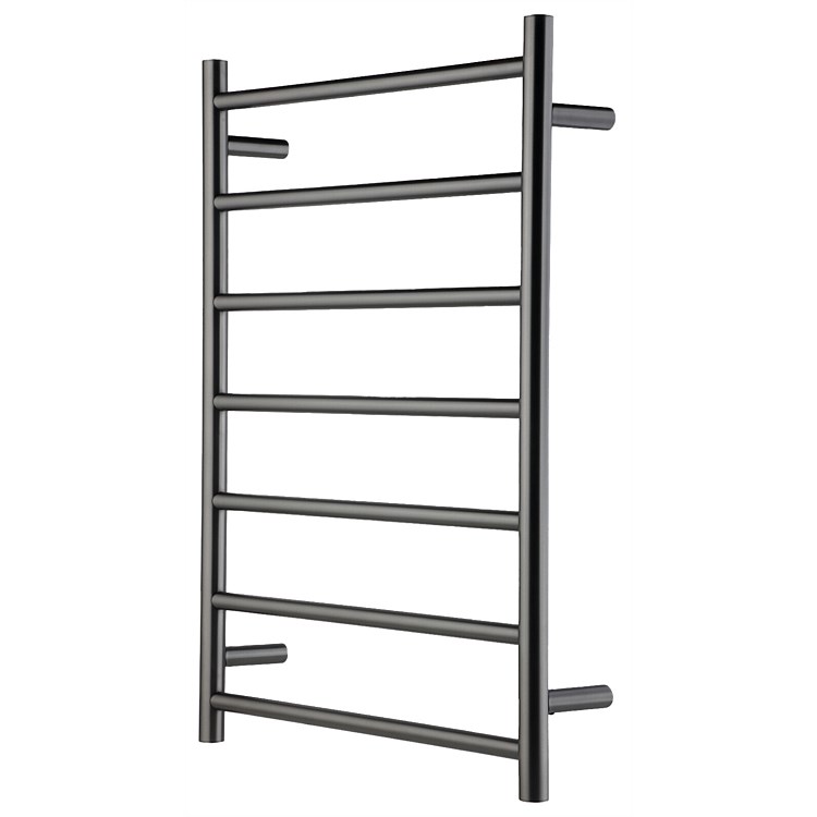 LeVivi 7 Bar 825mm Round Towel Warmer Gunmetal
