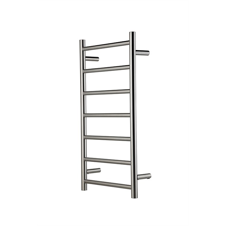 LeVivi 7 Bar 825mm Slim Round Towel Warmer Brushed