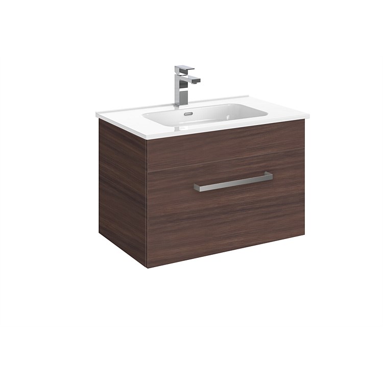 LeVivi York 750mm Wall-Hung Vanity Walnut