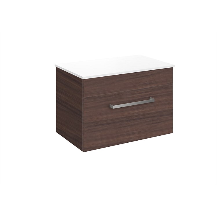 LeVivi York Prima 750mm Wall-Hung Vanity Walnut