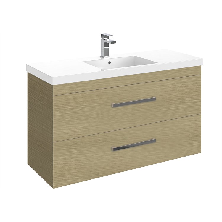 LeVivi York Neo 1200mm Double Stack Wall-Hung Vanity Light Oak