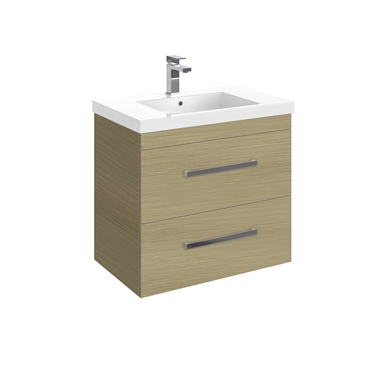 LeVivi York Neo 750mm Double Stack Wall-Hung Vanity Light Oak