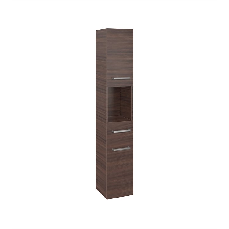 LeVivi Devon Wall-Hung Storage Tower Walnut