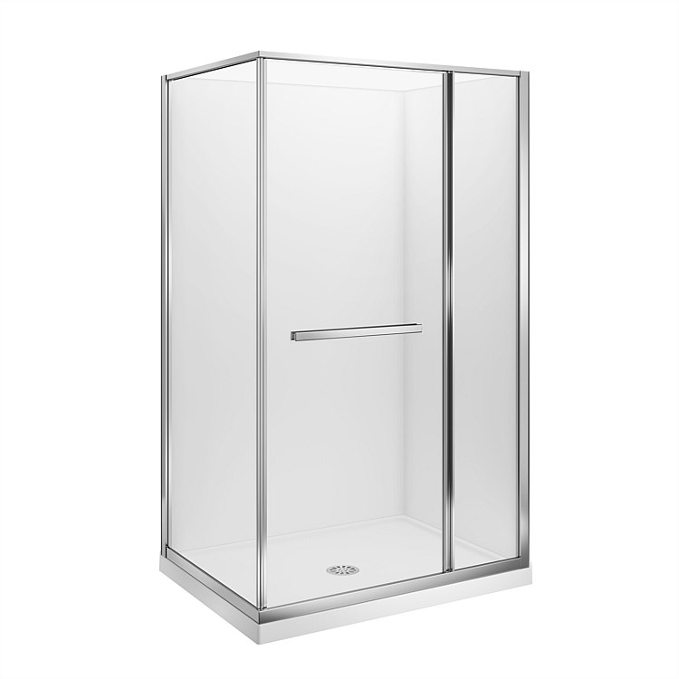 LeVivi Nest 1200x900mm Flat Wall Shower Enclosure Right-hand Polished