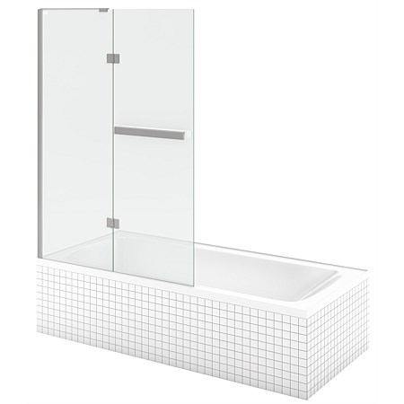 LeVivi Cabris 1400mm Double Swing Panel Bath Screen Polished