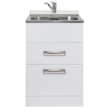 LeVivi Hub Tub 560mm Drawer Laundry Tub White