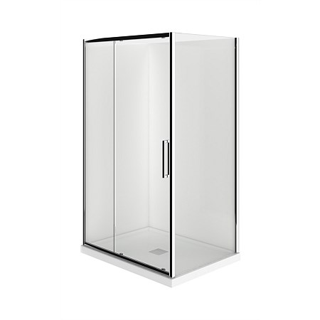 LeVivi Kingston 1200x900mm 2 Sided LH Moulded Shower Enclosure Chrome
