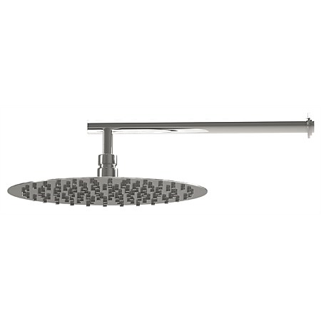 LeVivi 300 Round Wall Mounted Rain Shower with 350mm Arm Stainless Steel