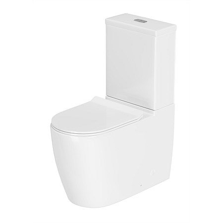 LeVivi Marbella Rimless S-Trap Back-To-Wall Toilet Suite White