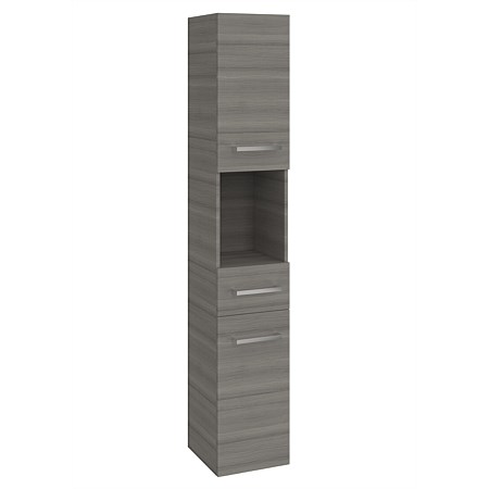 LeVivi Devon 1740mm Wall-Hung Storage Tower Elm