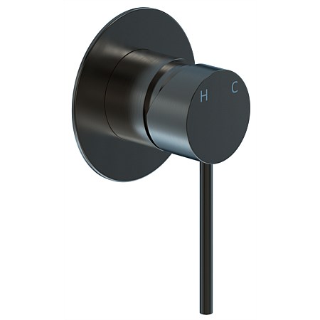 LeVivi Slim Stainless Steel Shower Mixer Vapour Black