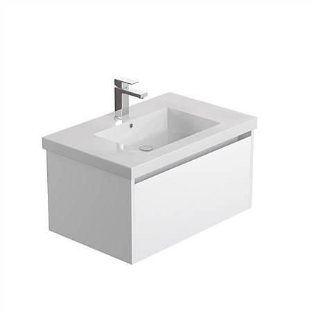 LeVivi Cibolo Neo 750mm 1 Drawer Wall-Hung Vanity White