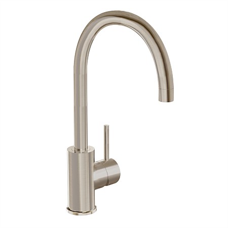 LeVivi Milan Gooseneck Sink Mixer Brushed Nickel