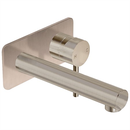 LeVivi Milan Wall Basin Mixer Brushed Nickel