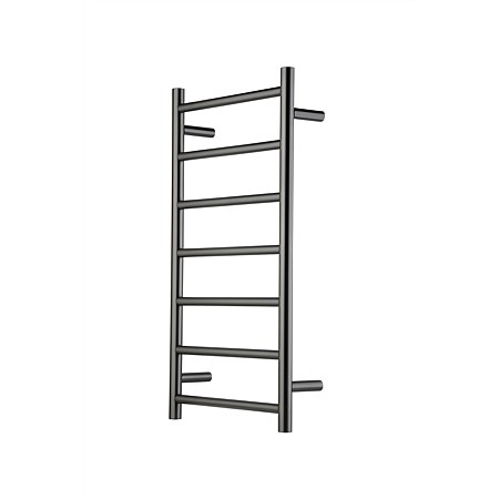 LeVivi 7 Bar 825mm Slim Round Towel Warmer Gunmetal