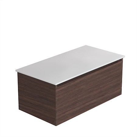 LeVivi Cibolo Prima 900mm Wall-Hung Vanity Walnut