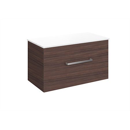 LeVivi York Prima 900mm Wall-Hung Vanity Walnut