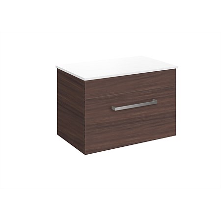 LeVivi York Prima 750mm Wall-Hung Vanity Walnut