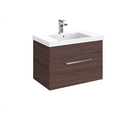 LeVivi York Neo 750mm Wall-Hung Vanity Walnut