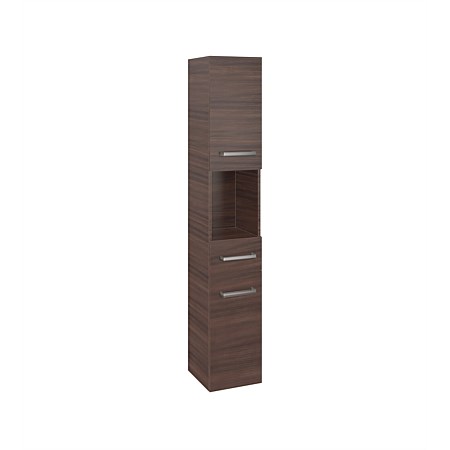 LeVivi Devon Wall-Hung Storage Tower Walnut