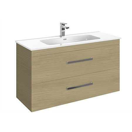 LeVivi York 1200mm Double Stack Wall-Hung Vanity Light Oak