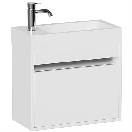 LeVivi Capri 500mm Slim Wall-Hung Vanity White